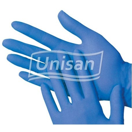 Luvas nitrilo azul