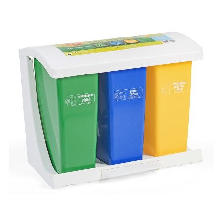 Balde Ecoponto Grande 3 x 27,5 Lt